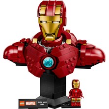 LEGO® ǀ Marvel Iron Man Mk4 Büstü 76327 - Yetişkinler Için Minifigür Içeren Yaratıcı Yapım Seti (436 Parça)