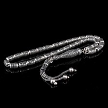 925 Ayar Gümüş Kapsül Kesim Fizyon Tesbih Model 3