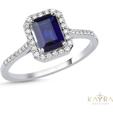 Safir ve Pırlanta Yüzük PÇY05