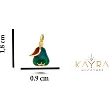 Yeşil Mineli Armut Kolye Ucu AH70