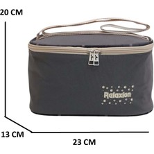 Relaxion 2144-1396 Kore Tarzı Unisex Çocuk Üçlü Set Ilkokul Sırt Çantası - NKT02144-FÜME-TEKEBAT