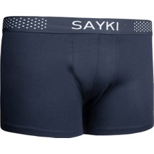 Lacivert Pamuklu Boxer