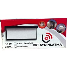 LED Aplik, duvar aplik, 30W Günışığı, Dış Mekan ve Iç Mekan, Yağmura Dayanaklı, Siyah Kasa, Dikey ve Yatay Montaj, Bahçe ve Kapı Önleri Kullanma 2350 Lümen Yüksek Işık