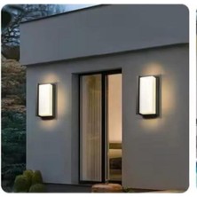 LED Aplik, duvar aplik, 30W Günışığı, Dış Mekan ve Iç Mekan, Yağmura Dayanaklı, Siyah Kasa, Dikey ve Yatay Montaj, Bahçe ve Kapı Önleri Kullanma 2350 Lümen Yüksek Işık