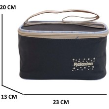 Relaxion 2144-1396 Kore Tarzı Unisex Çocuk Üçlü Set Ilkokul Sırt Çantası - NKT02144-SIYAH-MOR-TEKEBAT