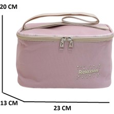 Relaxion 2144-1396 Kore Tarzı Unisex Çocuk Üçlü Set Ilkokul Sırt Çantası - NKT02144-GÜLKURUSU-TEKEBAT
