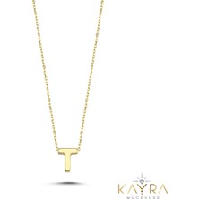 Sade T Harfi Altın Kolye BM130