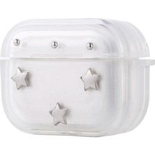 Gpack Airpods Pro 2 Uyumlu Kulaklık Kılıfı Simli Şeffaf Kutup Airbag 44 Gümüş