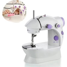  Pratik Taşınabilir Elektrikli Veya Pilli Seyahat Tipi Hız Ayarlı Kademeli Dikiş Makinesi