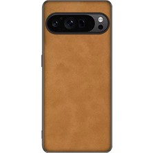Microcase Google Pixel 9 Pro Için Luxury Leather Series Deri Desenli Plastik Koruma Kılıf - AL8125