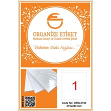 Organize Etiket 210*280 1li