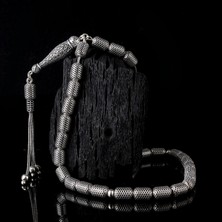 925 Ayar Gümüş Kapsül Kesim Fizyon Tesbih Model 2