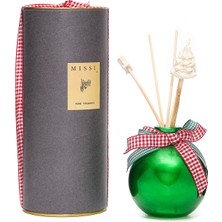 Missi Özel Kutulu 230 ml Yeşil Parlak Şişe Nar Oda Kokusu Hediye Seti