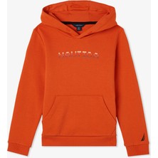Nautica Knit Active Top Çocuk Turuncu Sweatshirt