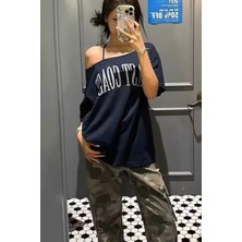 Kara Kedi Lacivert East Coast Kısa Kol T-Shirt