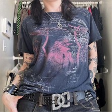 Füme Vintage Winged Beast Cyber Grunge Unisex T-Shirt