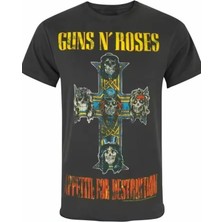 Siyah Guns N' Roses Appetite For Destruction Unisex T-Shirt