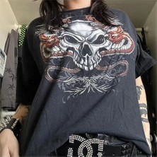 Füme Dragon Skull Gothic Cyber Grunge Unisex T-Shirt