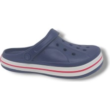 Cflex 22233 Unisex Lacivert Kırmızı Beyaz Sabo Terlik Sandalet