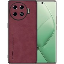 Microcase Tecno Spark 20 Pro Plus Için Luxury Leather Series Deri Desenli Plastik Koruma Kılıf - AL8125
