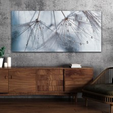 Marpanya Yatay Saatli Yandan Sanat ve Doğa Temalı Cam Tablo YSYS117