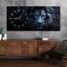 Marpanya Yatay Saatli Yandan Sanat Temalı Cam Tablo YSYS296