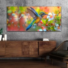 Marpanya Yatay Saatli Yandan Sanat Temalı Cam Tablo YSYS371