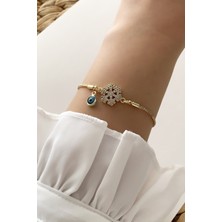 ÇLK Accessories Asansörlü Bileklik Kar Tanesi Figür TRBILEK7773 B33503