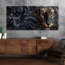 Marpanya Yatay Saatli Yandan Sanat Temalı Cam Tablo YSYS289