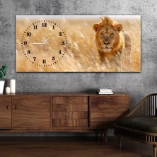 Marpanya Yatay Saatli Yandan Sanat Temalı Cam Tablo YSYS316