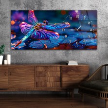 Marpanya Yatay Saatli Yandan Sanat Temalı Cam Tablo YSYS291