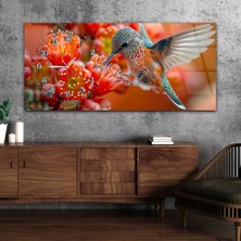 Marpanya Yatay Saatli Yandan Sanat Temalı Cam Tablo YSYS370