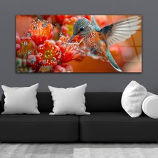 Marpanya Yatay Saatli Yandan Sanat Temalı Cam Tablo YSYS370