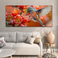 Marpanya Yatay Saatli Yandan Sanat Temalı Cam Tablo YSYS370