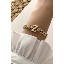 ÇLK Accessories Gold Z Harf Bileklik TRBILEK7579 B34003