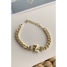 ÇLK Accessories Gold Z Harf Bileklik TRBILEK7579 B34003