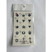 Airbrush Tattoo Parmak Desenleri 4 Adet Minimal 11x8 cm 3 Hafta Kalıcı Yarı Kalıcı Geçici Dövme