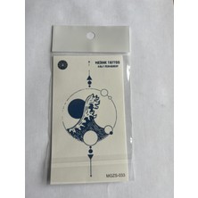 Airbrush Tattoo Vahşi 4 Adet Minimal 11x8 cm 3 Hafta Kalıcı Yarı Kalıcı Geçici Dövme