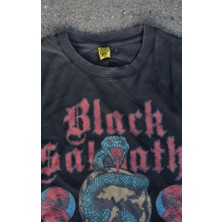 Black Sabbath Born Again Yıkamalı Oversize T-Shirt