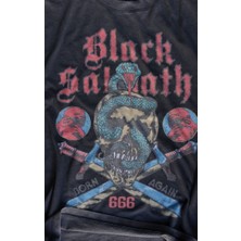 Black Sabbath Born Again Yıkamalı Oversize T-Shirt