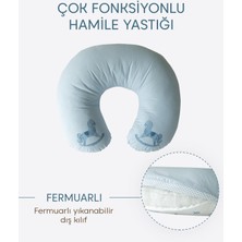 Kitikate Tawky Çok Fonksiyonlu Emzirme Yastığı Mavi