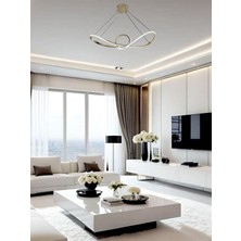 Ey Shop Modern Eskitme Papyon Model 3 Renk Kumandalı (Beyaz & Sarı & Günışığı) LED Avize