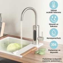 2'li Set – 50 cm Paslanmaz Çelik Batarya Flexi Hortumu | Sızdırmaz, Koku Yapmaz, Dayanıklı