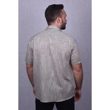 Standart Fit Pamuklu Erkek Yeşil Gömlek