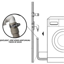 Çift Girişli Gider Çekvalf Adaptörü Ø50 mm | Çamaşır Bulaşık Makinesi Koku ve Haşere Önleyici