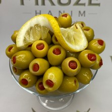 Biber Dolgulu Yeşil Zeytin -Iri Boy -Domat Zeytini -1 Kilogram