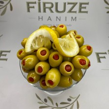 Biber Dolgulu Yeşil Zeytin -Iri Boy -Domat Zeytini -1 Kilogram