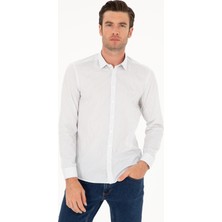 Cacharel Erkek Lacivert Slim Fit Uzun Kollu Gömlek 50218084-VR033