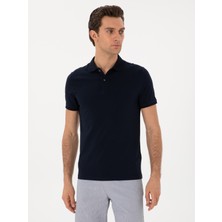 Cacharel Erkek Lacivert Slim Fit Pamuk Polo Yaka T-Shirt 50300716-VR033