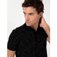 Cacharel Erkek Siyah Polo Yaka T-Shirt 50230520-VR046